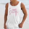 Senior 2027 Class Of 2027 Coquette Pink Bow Graduation 2027 Premium Tri-Blend Unisex Tank Top