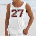 Senior 2027 Maroon Senior Class Of 27 Jersey Graduation Unisex Tank Top