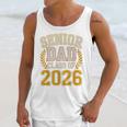 Senior Dad Class Of 2026 Purple Yellow Vintage Graduation Unisex Tank Top