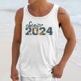 Senior Graduation Class Of 2024 Cute Senior 2024 Flowers Unisex Tank Top