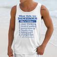Silent Girls Are DangerousFor Quiet Introvert Girl Unisex Tank Top