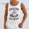 Socializing Was a Mistake Prairie Dog Introverts Humor Unisex Tank Top Socializing Was a Mistake Prairie Dog Introverts Humor Unisex Tank Top