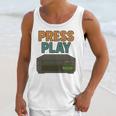VHS Cassette Retro Analog Nostalgia Theme Unisex Tank Top
