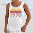 Vintage 1970 Retro Style 70's Born Nostalgia Vibes Birthday Premium Tri-Blend Unisex Tank Top