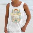Vintage 1981 Retro Badge Nostalgia Eighties Compass Skull Unisex Tank Top