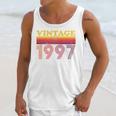Vintage 1997 Retro Style 90's Born Nostalgia Vibes Birthday Premium Tri-Blend Unisex Tank Top