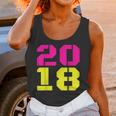 2018 Big Neon Numbers For The New Year Or Graduation Unisex Tank Top