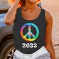 2033 Graduation Class Year Tie Dye Peace Sign Unisex Tank Top
