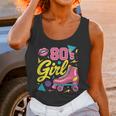 80's Girl Roller Skates Skating Eighties 1980s Nostalgia Unisex Tank Top