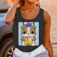Bulldog Anime Pup Graduation Unisex Tank Top