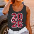 Class Of 2026 Graduation Red With Varsity Letters Unisex Tank Top
