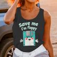 Floppy Disk Retro Tech Nostalgia Old School Computing Humor Unisex Tank Top