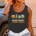 Never Forget Retro Cassette VHS Floppy CD Nostalgia Humor Unisex Tank Top