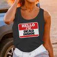Hello I'm Dead Inside Name Tag Sarcastic Introvert Unisex Tank Top Hello I'm Dead Inside Name Tag Sarcastic Introvert Unisex Tank Top
