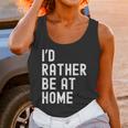 I'd Rather Be At Home Antisocial Introvert Tee Unisex Tank Top