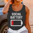 Introvert Low Social Battery Level Anti Social People Unisex Tank Top Introvert Low Social Battery Level Anti Social People Unisex Tank Top