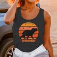 Introvert Retro Sunset Capybara Tee Unisex Tank Top Introvert Retro Sunset Capybara Tee Unisex Tank Top