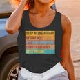 Introvert Stop Being Afraid Of Silence Just Awkward Unisex Tank Top