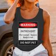 Introvert Warning Danger Do Not Pet Disturb Anti-Social Unisex Tank Top Introvert Warning Danger Do Not Pet Disturb Anti-Social Unisex Tank Top
