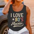 I Love 80's Music Retro Style Nostalgia Cassette 1980s Party Unisex Tank Top