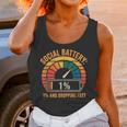 Low Social Battery Introvert Energy Unisex Tank Top Low Social Battery Introvert Energy Unisex Tank Top