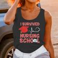Nurse Survived Nursing School Graduation Unisex Tank Top