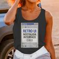 Retro Computer Dialog Box 90s Desktop Interface Nostalgia Unisex Tank Top