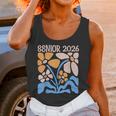 Senior 2026 Retro Groovy Flowers Graduation Unisex Tank Top
