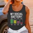 My Social Battery Introverted Low Energy Antisocial Unisex Tank Top My Social Battery Introverted Low Energy Antisocial Unisex Tank Top