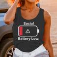 Social Battery Low Anti-Social Introvert Unisex Tank Top Social Battery Low Anti-Social Introvert Unisex Tank Top