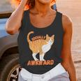 SOCIALLY AWKWARD FUNNY CAT ANTISOCIAL INTROVERT WEIRD Unisex Tank Top