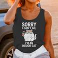 Sorry I Can’t Go I’m An Indoor Cat Introvert Cat Unisex Tank Top