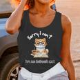 Sorry I Can't Indoor Cat Top For Introvert With Coffee Book For Men Women Kids Unisex Tank Top