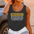 Undecided Collage Student Novelty Graduation Present Unisex Tank Top