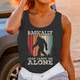 Vintage Basically Just Leave Me Alone Bigfoot Introverts Unisex Tank Top
