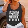 Wife Graduation I Survived My Wife's Master Degree Unisex Tank Top