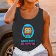 Women's Adulting Is A Myth Retro Pixel Pet Nostalgia Millennials Unisex Tank Top