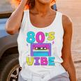 80's Vibe Retro Style Cassette Tape Nostalgia 1980s Party Unisex Tank Top