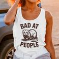 Bad At People Ferret Introvert Saying Slogan Unisex Tank Top Bad At People Ferret Introvert Saying Slogan Unisex Tank Top