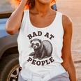 Bad At People Ferret Introvert Saying Slogan Tee Unisex Tank Top