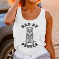 Bad At People Ferret Introvert Saying Slogan Unisex Tank Top Bad At People Ferret Introvert Saying Slogan Unisex Tank Top