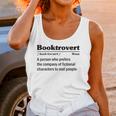 Booktrovert Definition Bookish Introvert Book Lover Unisex Tank Top