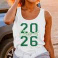 Class Of 2026 Graduation Varsity Green And On The Back Unisex Tank Top