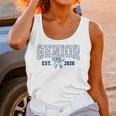 Class Of 2026 Senior 26 Coquette Bow Toile Preppy Graduation Unisex Tank Top