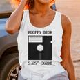 Floppy Disk Computer Nostalgia Fun PC Enthusiast History Unisex Tank Top