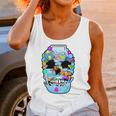 Frutiger Aero Aesthetic Tech Skull Computer Fishes Unisex Tank Top