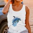 Frutiger Aero Splashy Dolphin Y2k Aesthetic Graphic Premium Unisex Tank Top