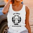 Go Away I'm Introverting Cat With Coffee Unisex Tank Top Go Away I'm Introverting Cat With Coffee Unisex Tank Top