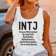 INTJ Rules Architect Personality Type Introvert Unisex Tank Top