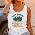Introvert Camping Social Battery Recharging In The Woods Unisex Tank Top Introvert Camping Social Battery Recharging In The Woods Unisex Tank Top
